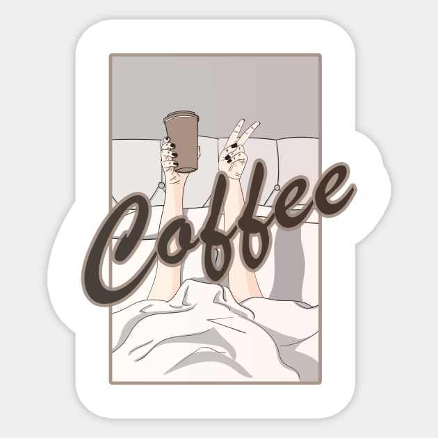 coffee before talkie Sticker by NotesNwords